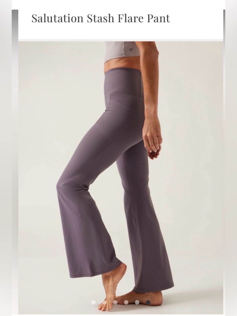 NWT Athleta 1X Salutation stash flare pant